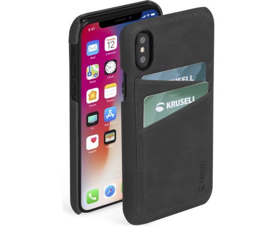 Krusell Sunne 2 Card Cover Apple iPhone XS Max vintage black