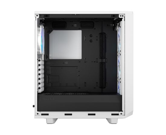 Fractal Design Meshify 2 Compact - Mid tower - ATX - no power supply (ATX) - white TG clear tint - USB/Audio