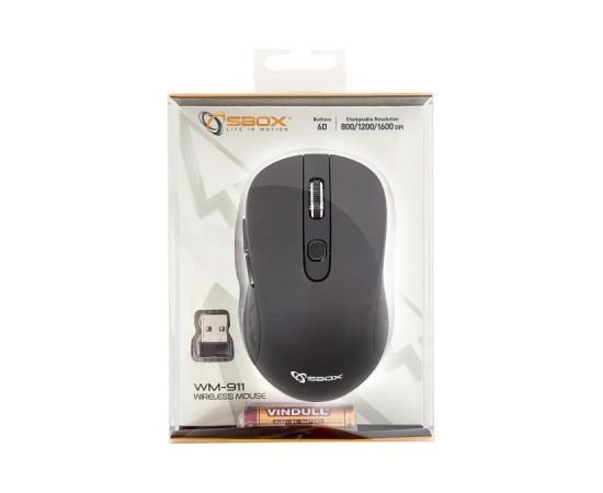 Sbox Wireless Mouse WM-911B black