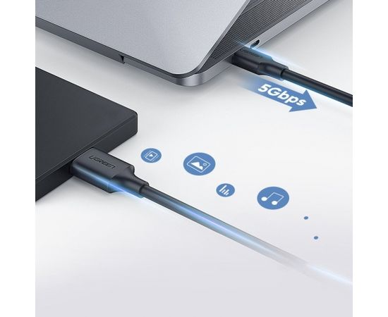 Micro-B USB 3.0 - USB-C cable UGREEN 1m (black)