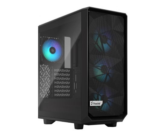 Fractal Design Meshify 2 Compact RGB  Black TG Light Tint, Mid-Tower, Power supply included No