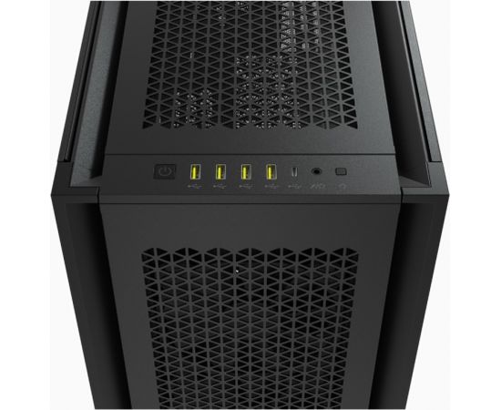 Corsair Tempered Glass PC Case 7000D AIRFLOW Side window, Black, Full-Tower, Power supply included No