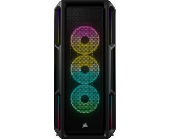 Corsair Tempered Glass Smart Case  iCUE 5000T RGB Side window, Black, Mid-Tower, Power supply included No