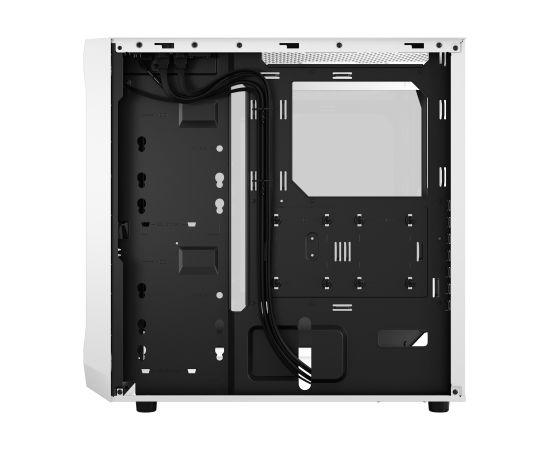 Fractal Design Focus 2 RGB White TG Clear Tint, Midi Tower, Power supply included No