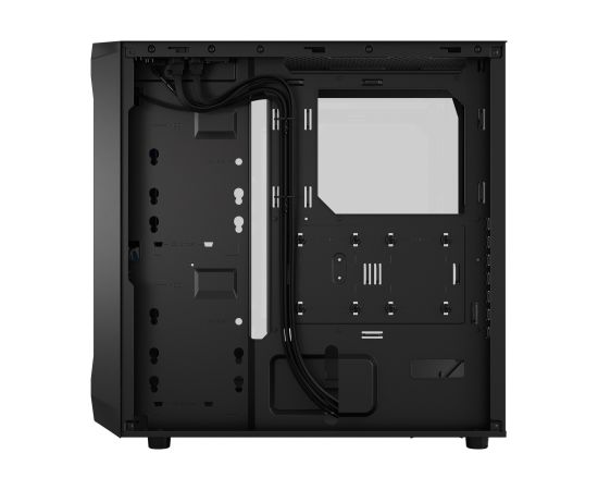 Fractal Design Focus 2 RGB Black TG Clear Tint, Midi Tower, Power supply included No