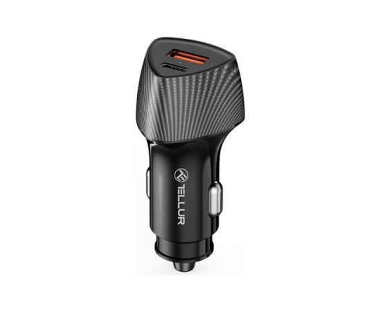 Tellur FCC10 car charger 38W, 6A (PD20W + QC3.0) black