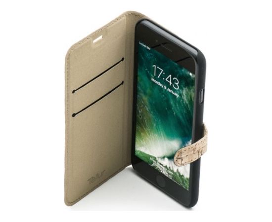 Tellur Book case for iPhone 7 cork