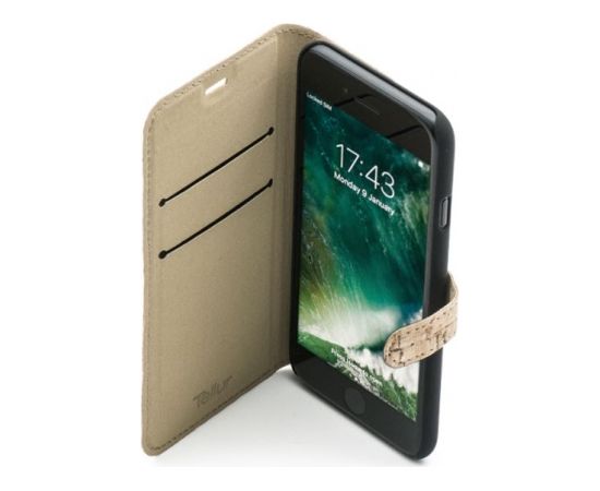 Tellur Book case for iPhone 7 cork