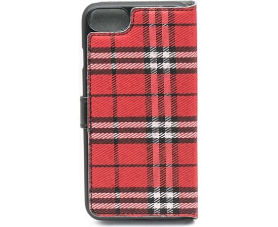 Tellur Book case Bimaterial for iPhone 7 black/red