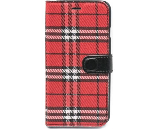 Tellur Book case Bimaterial for iPhone 7 black/red