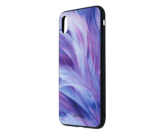 Tellur Cover Glass print for iPhone XS MAX feather