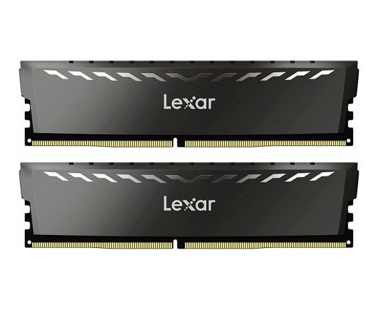 Lexar® THOR 32GB Kit (16GB x 2) DDR4 3200Mhz UDIMM XMP Memory with heatsink. Dual pack