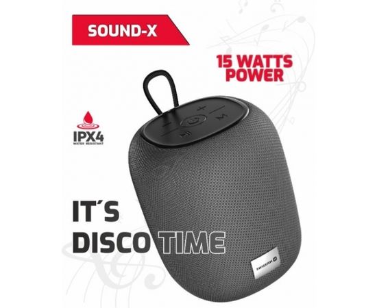 Swissten SOUND-X Bluetooth Portatīvs Bezvadu Skaļrunis USB / Micro SD / 15W / AUX