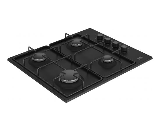 Beko HIBG64120SB hob Black Built-in 60 cm Gas 4 zone(s)