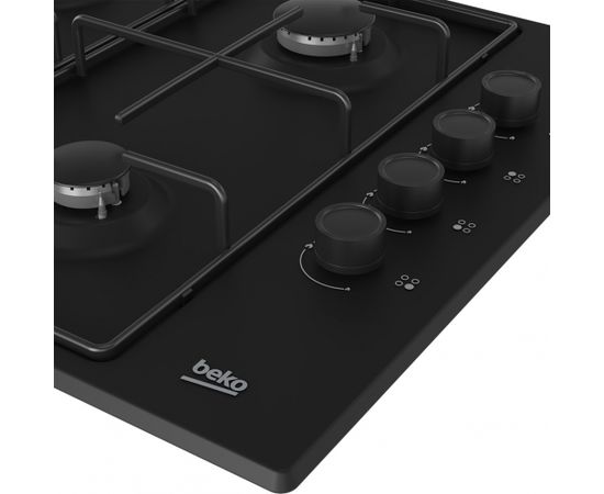 Beko HIBG64120SB hob Black Built-in 60 cm Gas 4 zone(s)