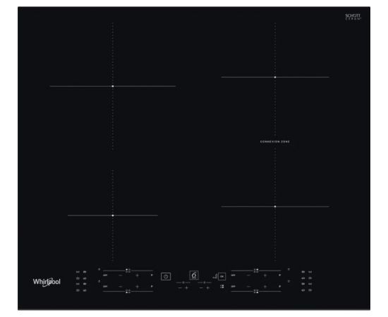 Whirlpool WB B8360 NE hob Black Built-in 59 cm Zone induction hob 4 zone(s)