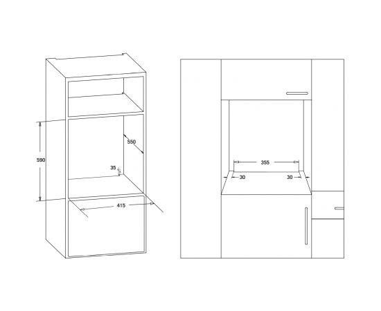 Built in oven Starkke STR45CBL