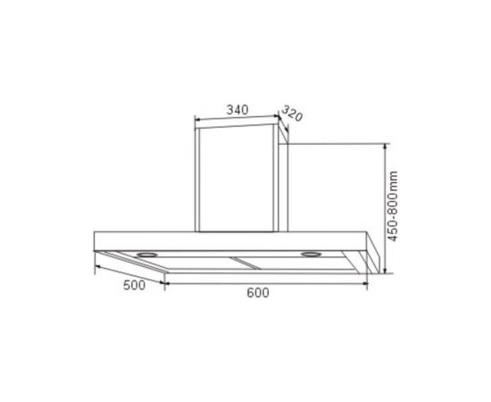 Schlosser H03LCD60X1000 Tvaika nosūcējs