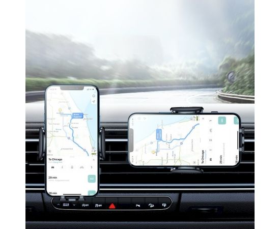 Joyroom mechanical car phone holder for air vent black (JR-ZS259)