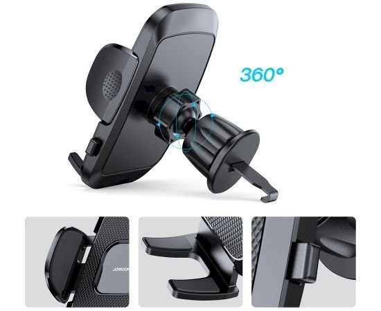 Joyroom mechanical car phone holder for air vent black (JR-ZS259)