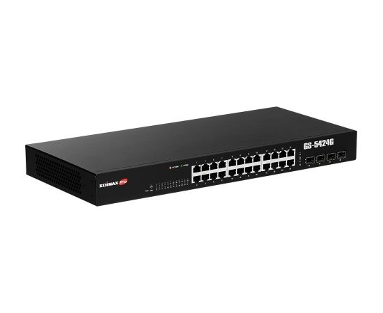 Edimax GS-5424G network switch Managed Gigabit Ethernet (10/100/1000) 1U Black