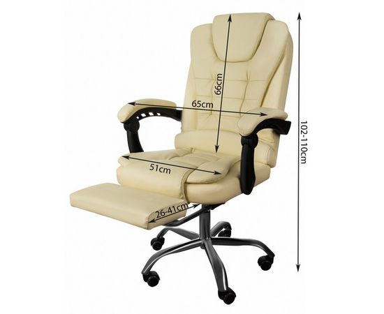 Malatec Obiroja krēsls eco āda - balts (15568-uniw)