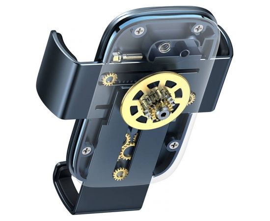 Baseus Metal Age II gravitational car phone holder to round ventilation grid (grey)