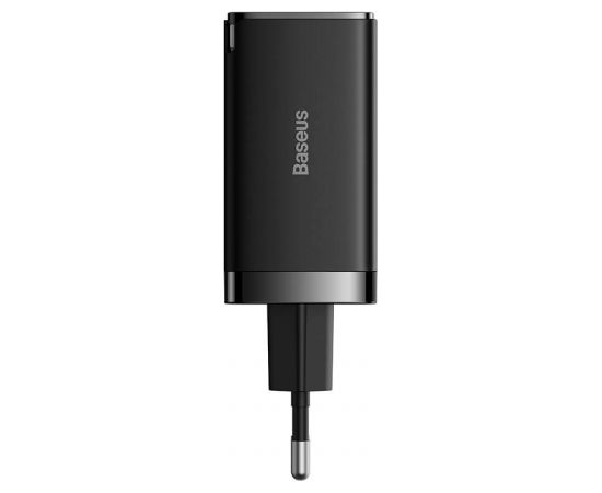 Baseus GaN5 Pro wall charger 2xUSB-C + USB, 65W (black)