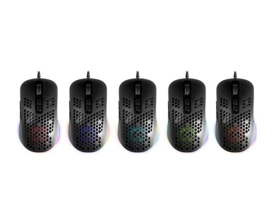 Gaming, optic, wired mouse  DEFENDER GM-620L SHEPARD 12800dpi 7P RGB