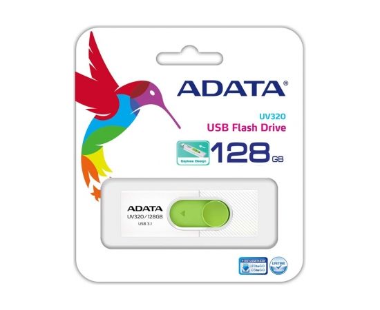 ADATA UV320 USB flash drive 128 GB USB Type-A 3.2 Gen 1 (3.1 Gen 1) Green, White