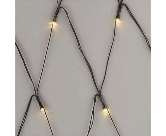 LED dekoratīvā virtene NET, 30Vdc, 2x1,5m, 160x LED, silti balta, bez barošanas avota, EMOS