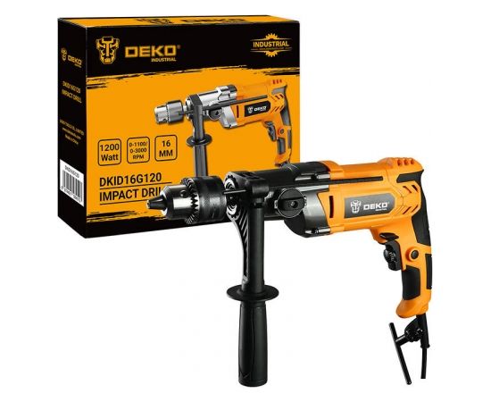 Deko Tools Impact Drill DKID16G120 Urbjmašīnas un skrūvgrieži