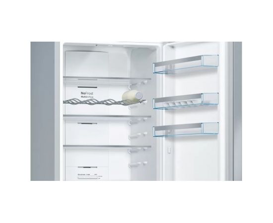 Bosch Serie 4 KGN397IEQ fridge-freezer Freestanding 368 L E Stainless steel