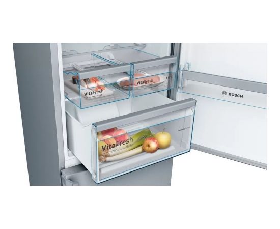 Bosch Serie 4 KGN397IEQ fridge-freezer Freestanding 368 L E Stainless steel