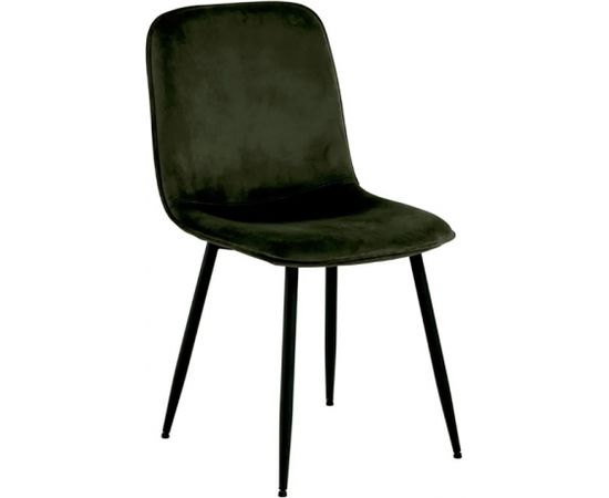 Krēsls INES 49.2x57.5xH84cm melns/olīvu zaļš