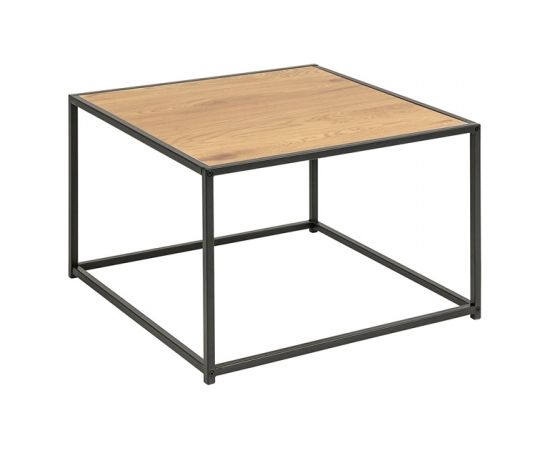 Kafijas galds SEAFORD 60x60xH40cm melns/ozola