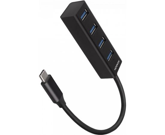 AXAGON HUE-M1C 4x USB3.2 Gen 1 MINI hub, metal, 20cm USB-C cable