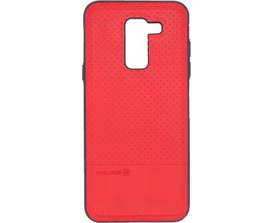 Evelatus  
       Samsung  
       Galaxy A6 Plus 2018 TPU case 1 with metal plate (possible to use with magnet car holder) 
     Red
