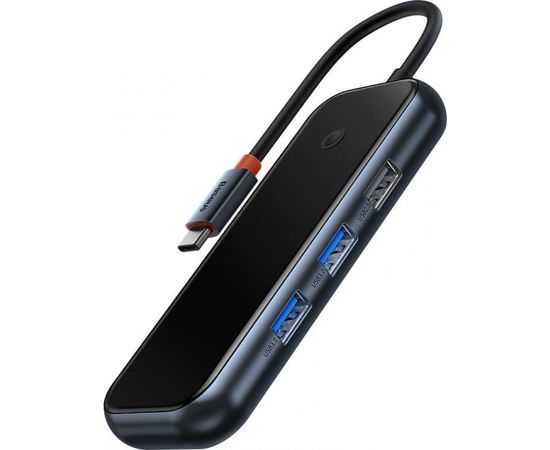 Hub 5in1 Baseus AcmeJoy series USB-C to 2xUSB 3.0 + USB 2.0 + USB-C PD + HDMI (dark grey) USB / Type-C Hub