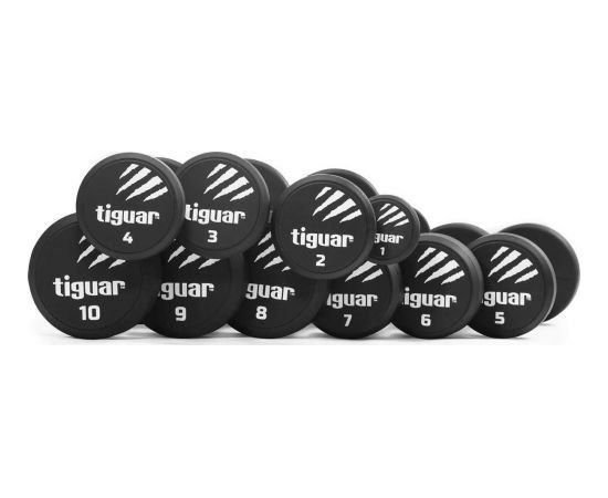 Hantel Tiguar TI-WH0002 gumowany 10 x Różne rodzaje obciążenia w zestawie