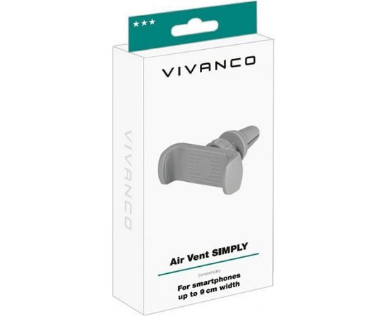 Vivanco car phone holder Simply, gray (62378)