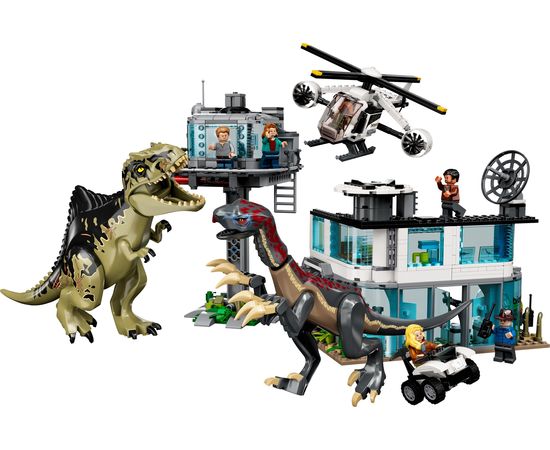 LEGO Jurassic World Giganotozaura un teriziniozaura uzbrukums 76949