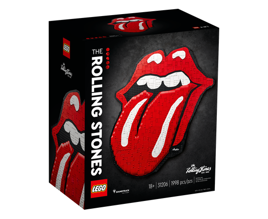 LEGO LEGO 31206 Art The Rolling Stones Logo Construction Toy (Adult Craft Kit DIY Wall Decor and Wall Art Music Gift with Soundtrack)