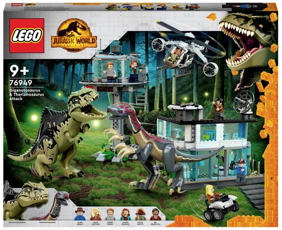 LEGO Jurassic World Giganotozaura un teriziniozaura uzbrukums 76949