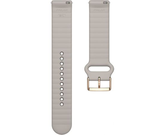 Polar watch strap 20mm S-L T, greige silicone