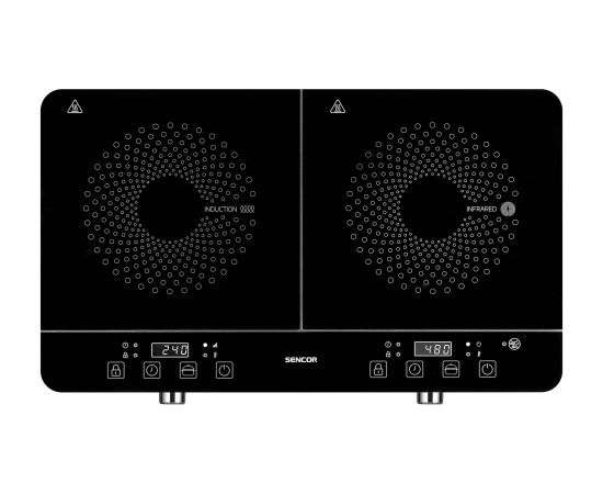 DOUBLE INDUCTION &amp; RADIANT COOKTOP Sencor SCP4001BK