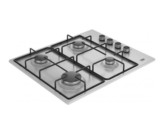 Beko HIBG64120SX hob Stainless steel Built-in 60 cm Gas 4 zone(s)