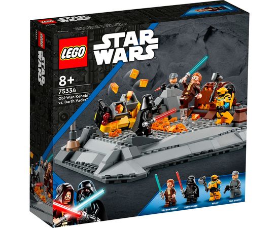 Lego STAR WARS Obi-Wan Kenobi pret Darth Vader 75334