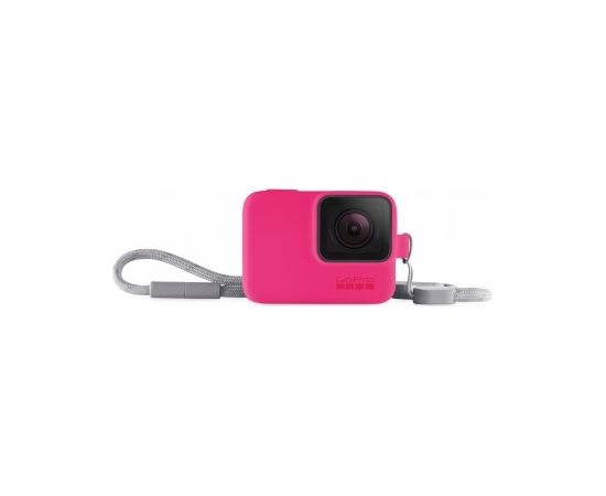 GOPRO SLEEVE + LANYARD ELECTRIC PINK