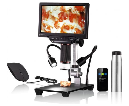 Микроскоп цифровой WiFi 1080P 2L с LCD экраном, BRESSER